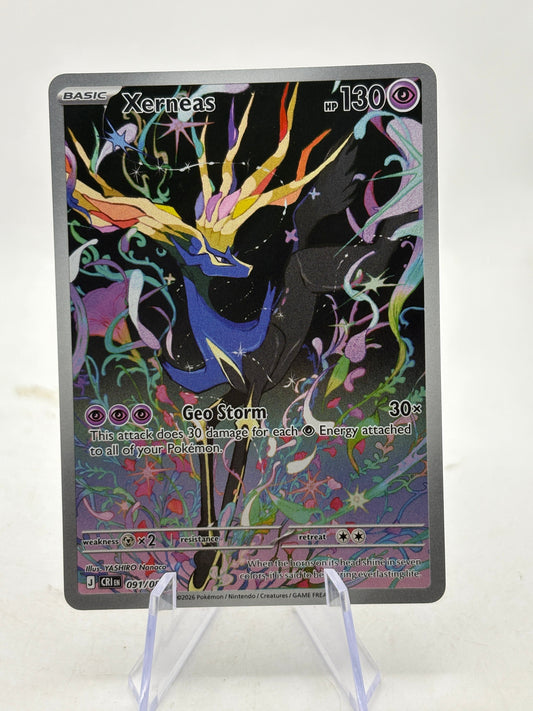 Pokemon TCG Chaos Rising - Xerneas 091/086 Illustration Rare NM FRENLY BRICKS - Open 7 Days