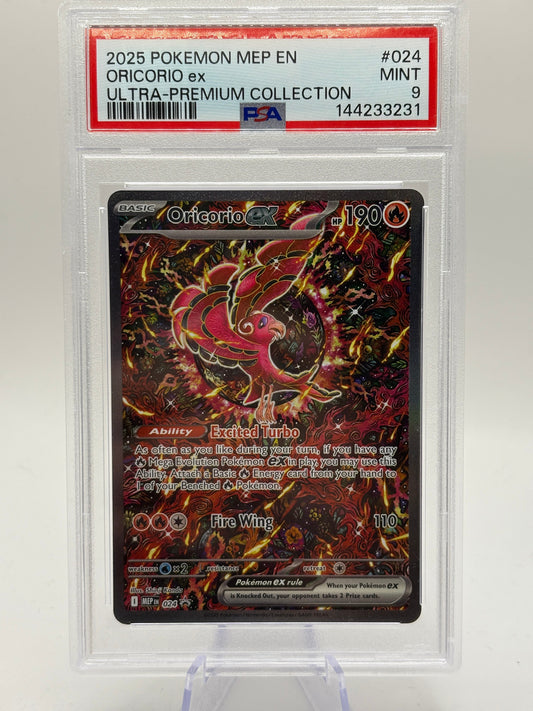Pokemon TCG MEP Promo - Oricorio MEP024 Black Star Special Illustration PSA 9 FRENLY BRICKS - Open 7 Days