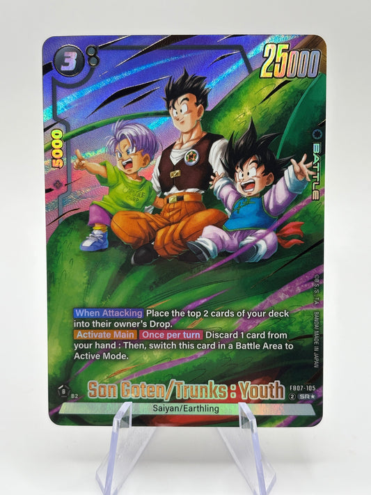 Dragon Ball Super Fusion World - Son Goten/Trunks : Youth FB07-105 SR* FRENLY BRICKS - Open 7 Days