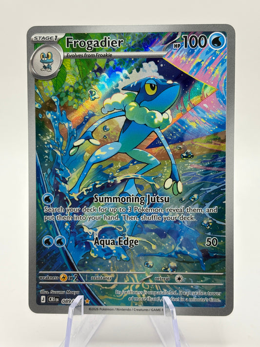 Pokemon TCG Chaos Rising - Frogadier 089/086 Illustration Rare NM FRENLY BRICKS - Open 7 Days