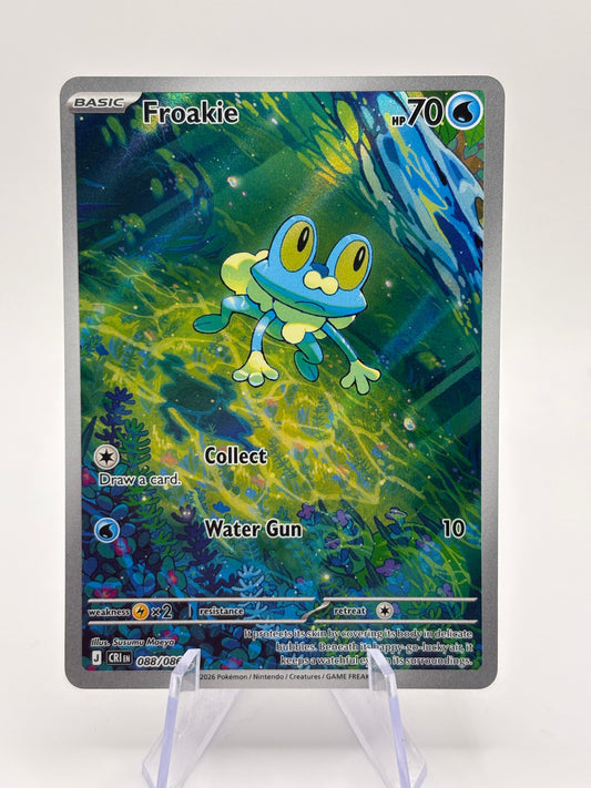 Pokemon TCG Chaos Rising - Froakie 088/086 Illustration Rare NM FRENLY BRICKS - Open 7 Days