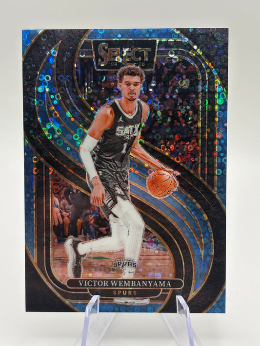 2024 Panini Select H2 Victor Wembanyama Premier Light Blue Disco /99 FRENLY BRICKS - Open 7 Days