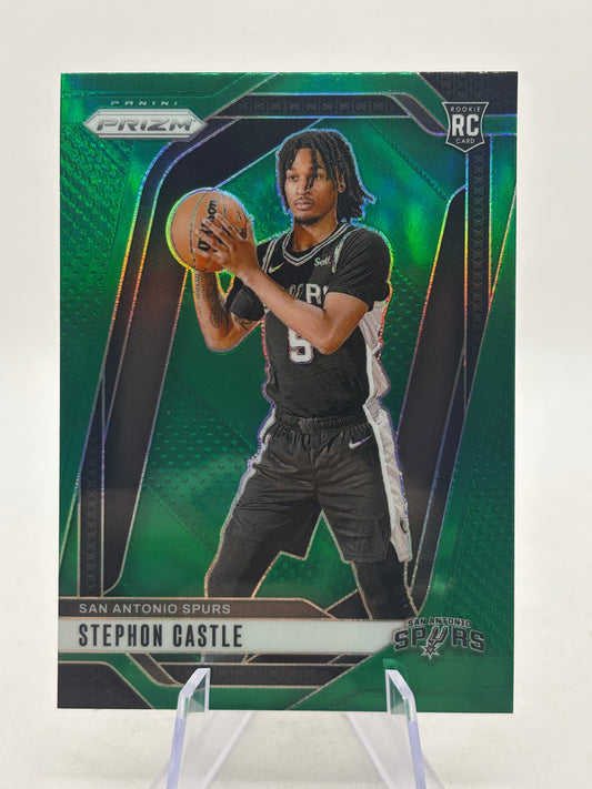 Stephen Castle 2024-25 Panini Prizm Rookie Green FRENLY BRICKS - Open 7 Days