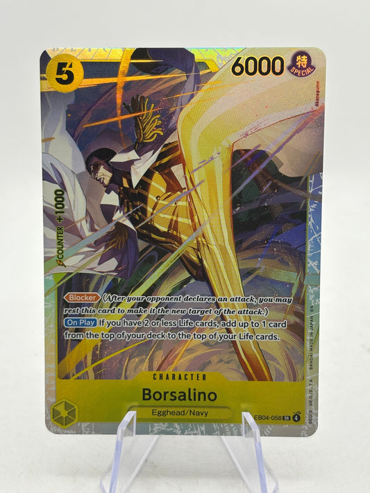 One Piece Card Game Borsalino SR EB04-058 English Adventure KAMI's Island OP15 (3) FRENLY BRICKS - Open 7 Days