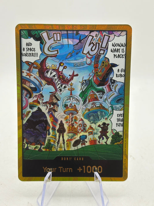 DON!! Card (Egghead) (Gold) One Piece Card Game - The Azure Sea's Seven Eng NM/M FRENLY BRICKS - Open 7 Days