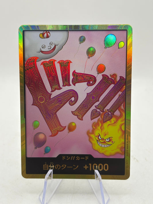 ONE PIECE TCG Game JAPANESE AUTHENTIC PRB01 The Best Vol.1 Big Mom Gold Don Card FRENLY BRICKS - Open 7 Days