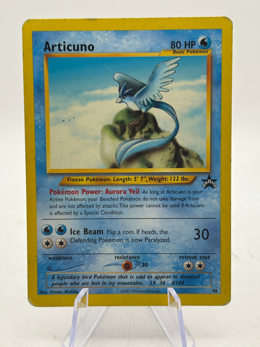 Pokemon TCG WOTC Black Star Promo - Articuno 48 Promo Heavy Played FRENLY BRICKS - Open 7 Days