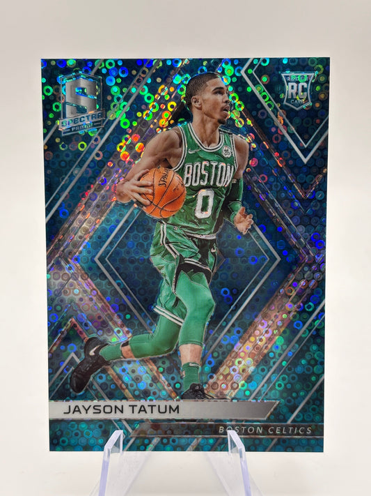 2017-18 Panini Spectra Jayson Tatum #3 Neon Blue Prizm /99 (RC) FRENLY BRICKS - Open 7 Days