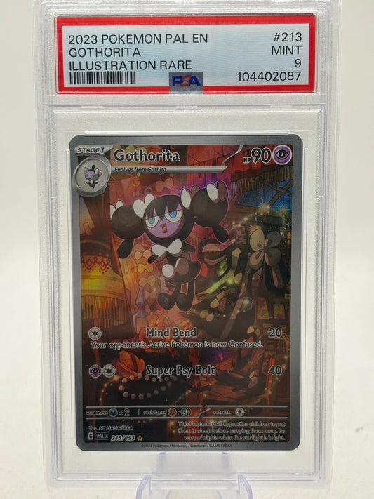 Pokemon TCG Paldea Evolved - Gothorita 213/193 Illustration Rare PSA 9 FRENLY BRICKS - Open 7 Days