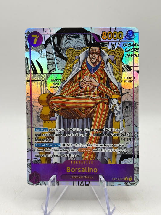 2026 One Piece The Time of Battle Borsalino Manga Art SSP #OP16-073