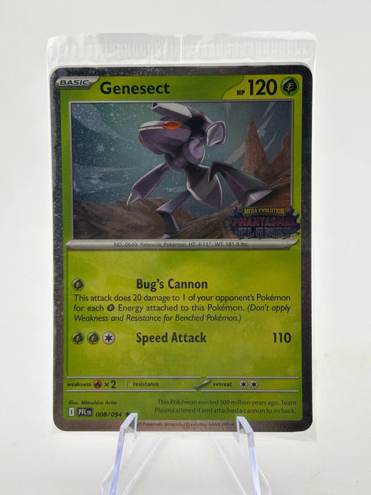 Pokémon TCG Phantasmal Flames - Genesect 008/094 Rare Stamped
