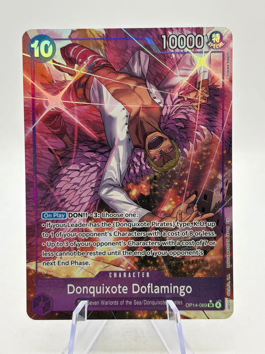 One Piece TCG - Donquixote Doflamingo OP14-069 SR* Alt Art NM