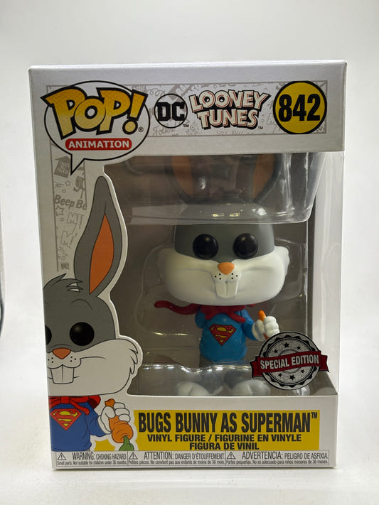 Funko POP! Animation DC Looney Tunes #842 Bugs Bunny as Superman Vinyl Figure
