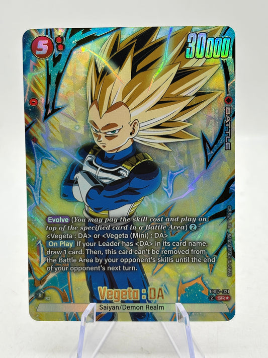 Dragon Ball Super Fusion World - Vegeta : DA FB07-021 SR* Alt Art NM FRENLY BRICKS - Open 7 Days
