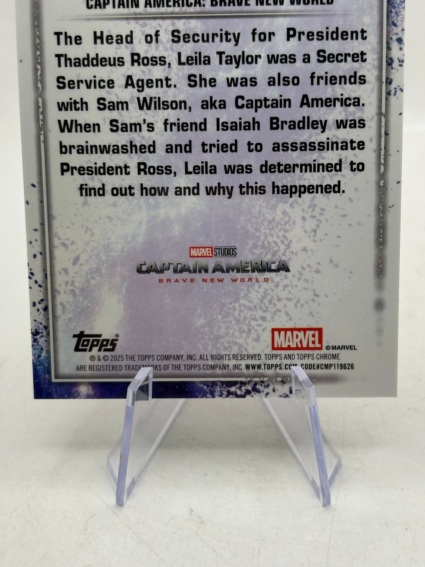 2025 Topps Chrome Marvel Studios Orange Snap Refractor S-174 | Leila Taylor #/25 FRENLY BRICKS - Open 7 Days