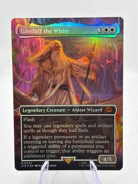 Wizards Gandalf the White Borderless Mythic Legendary LTR 0442 English FRENLY BRICKS - Open 7 Days