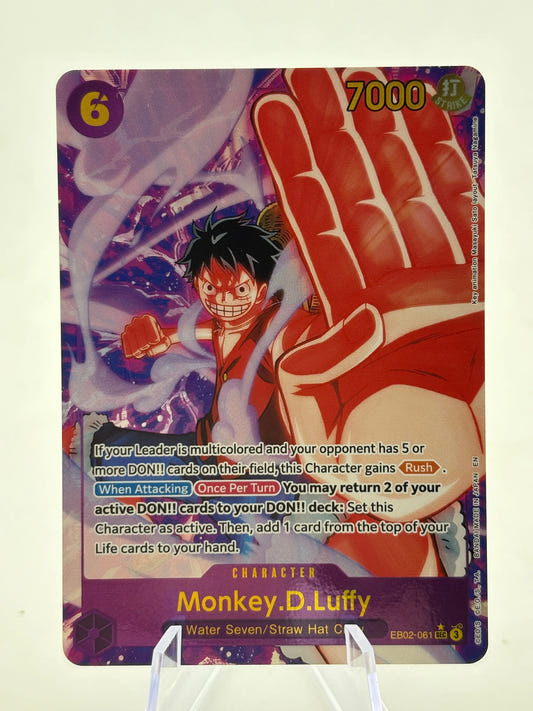 One Piece TCG EB02 - Monkey.D.Luffy EB02-061 Secret Rare Alt Art LP