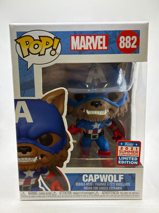 Funko POP! Marvel #882 Capwolf 2021 Summer Bobble Head