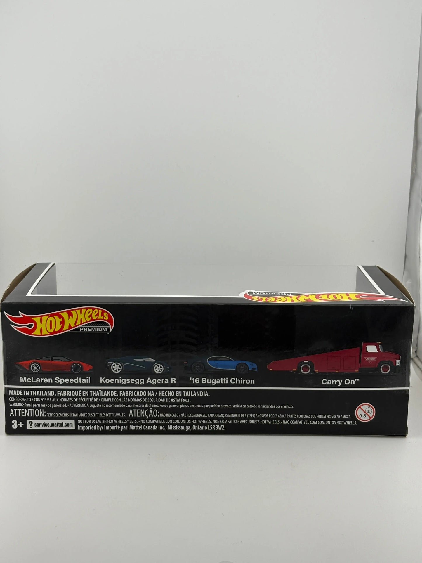 Hot Wheels Premium Carry On 4 Car Set Bugatti McLaren FRENLY BRICKS - Open 7 Days
