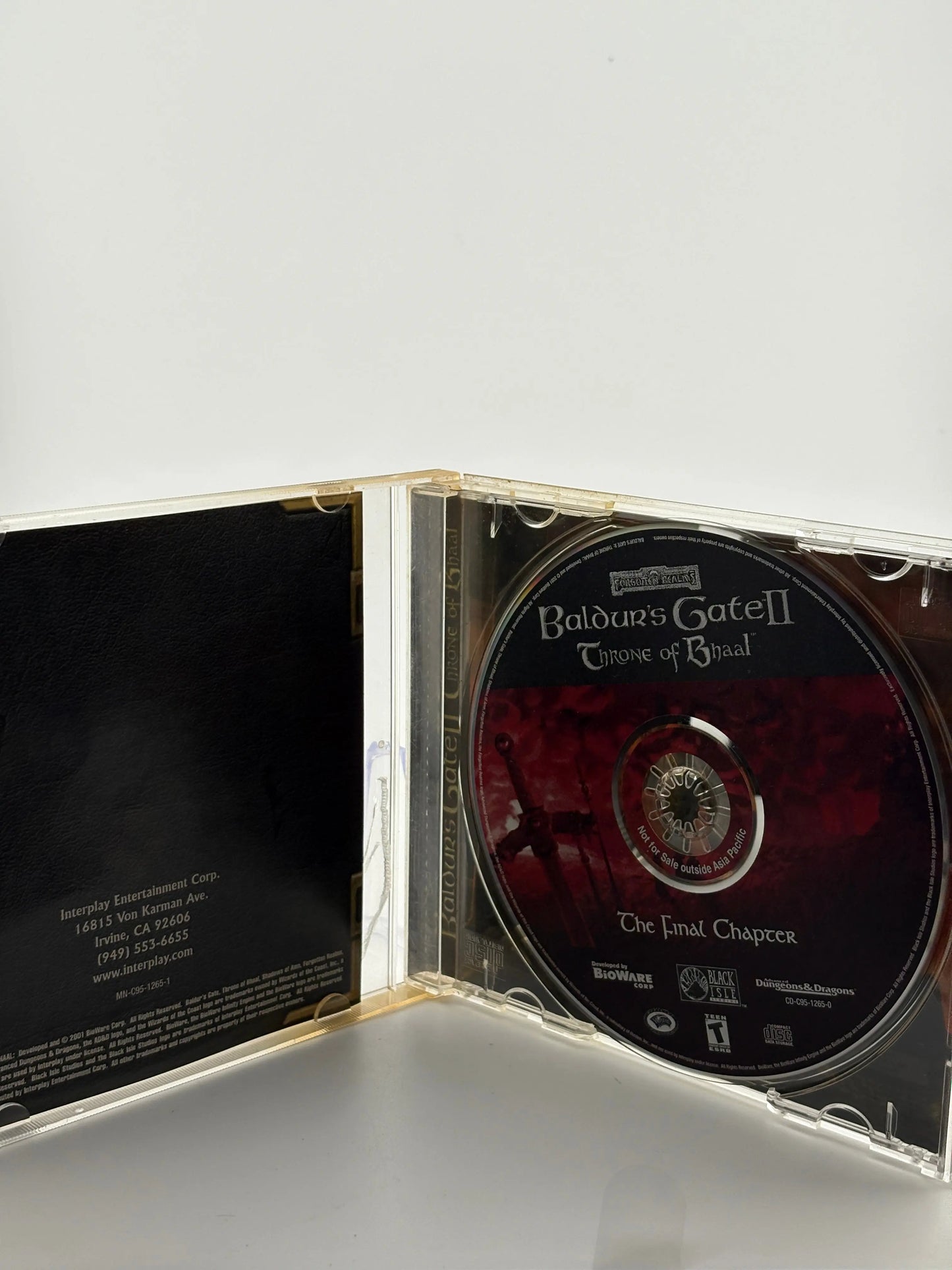 Baldur's Gate II 2: Throne of Bhaal Final Chapter (PC, 2001) Windows FRENLY BRICKS - Open 7 Days