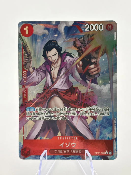 One Piece TCG Japanese - Izo OP03-003 Rare Alt Art LP FRENLY BRICKS - Open 7 Days