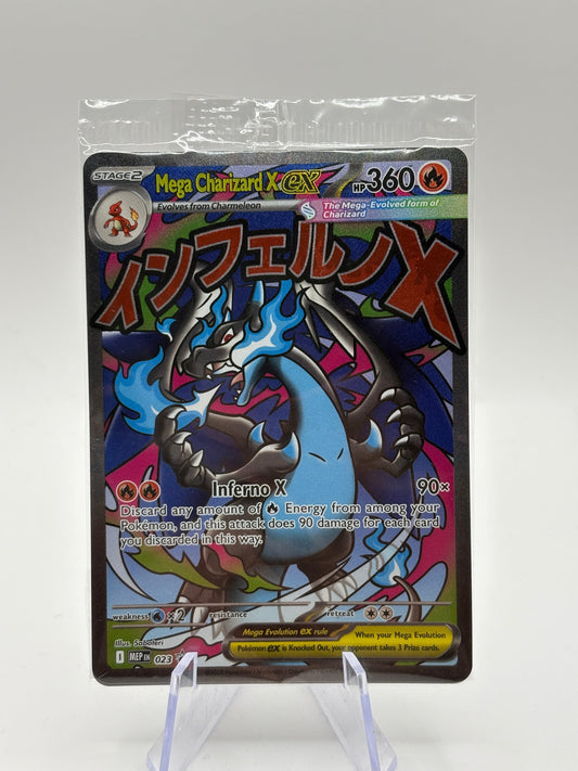 Pokémon Mega Charizard X ex 023 Phantasmal Flames UPC Promo Holo Mega SEALED (1) FRENLY BRICKS - Open 7 Days