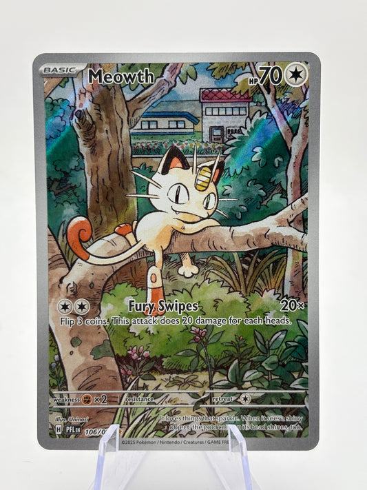 Pokemon TCG Phantasmal Flames - Meowth 106/094 Illustration Rare NM FRENLY BRICKS - Open 7 Days