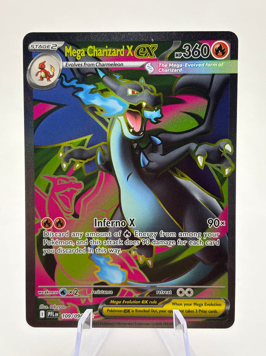 Pokemon TCG Phantasmal Flames - Mega Charizard X EX 109/094 Full Art NM FRENLY BRICKS - Open 7 Days