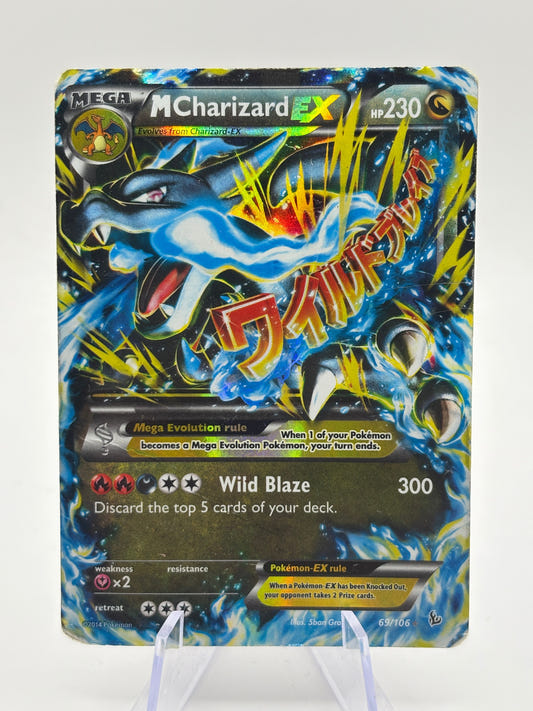 Pokémon TCG Mega M Charizard EX Flashfire Holo 69/106 HP/DMG FRENLY BRICKS - Open 7 Days