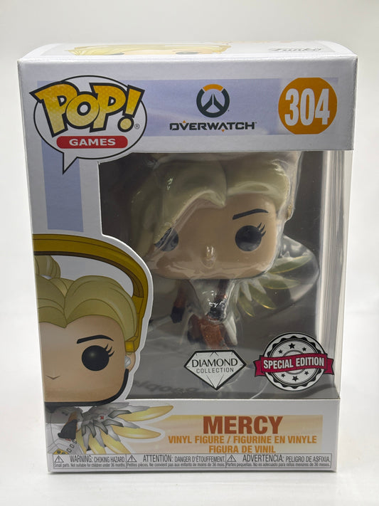 Funko POP! Games Overwatch #304 Mercy Diamond Special Edition Vinyl Figure FRENLY BRICKS - Open 7 Days