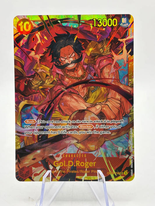 One Piece TCG OP09 - Gol.D.Roger OP09-118 Secret Rare NM FRENLY BRICKS - Open 7 Days