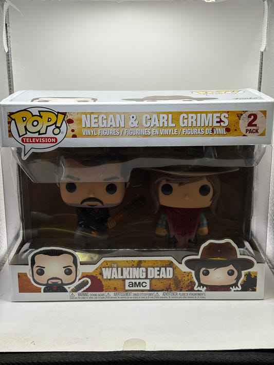 Funko POP! Television The Walking Dead Negan & Carl Grimes 2 Pack