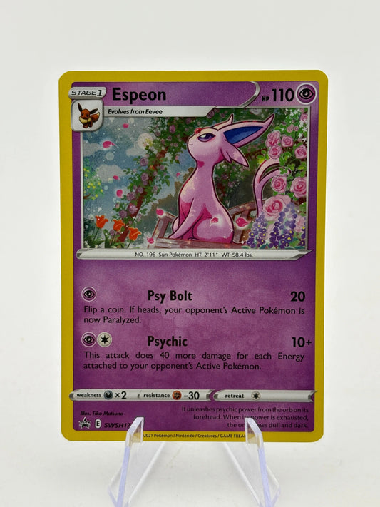 Pokemon TCG Sword Shield Promos - Espeon SWSH174 Black Star Promo LP FRENLY BRICKS - Open 7 Days