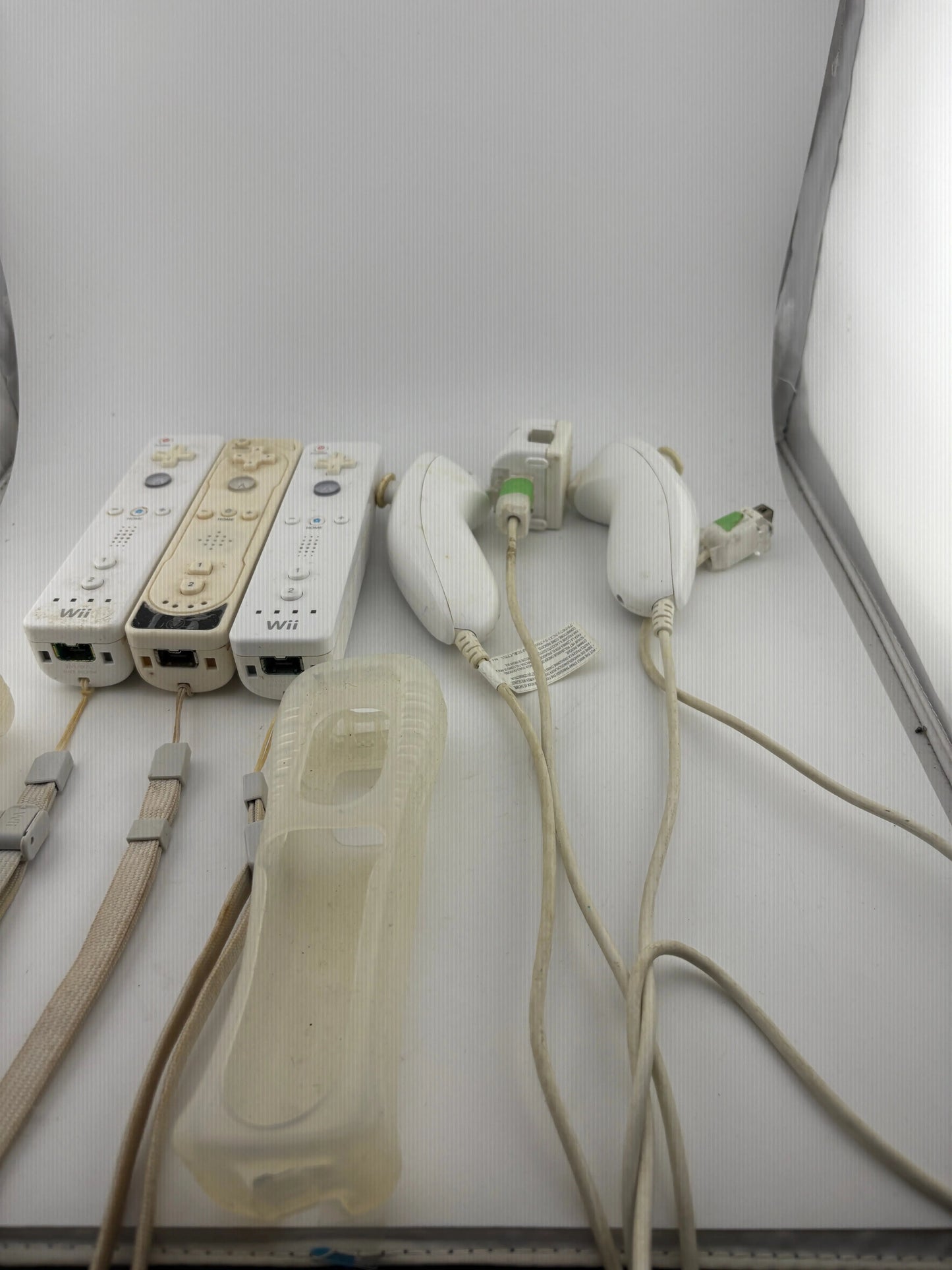 Nintendo Wii Console with Accessories + 3 Controllers (Powers On) Loose FRENLY BRICKS - Open 7 Days