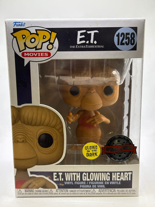 Funko POP! Movies E.T #1258 E.T With Glowing Heart Glow Special Edition