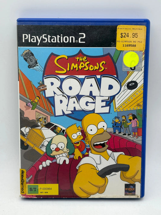 The Simpsons Road Rage Playstation 2 Complete With Manual PAL FRENLY BRICKS - Open 7 Days
