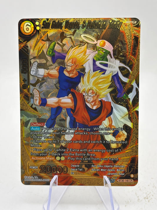 Dragon Ball Super Card Game Son Goku Vegeta Paikuhan Trinity BT30-148 CR NM