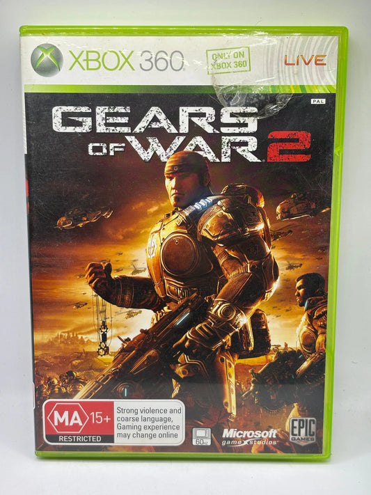 Xbox 360 Video Game Gears of War 2 with Manuals FRENLY BRICKS - Open 7 Days