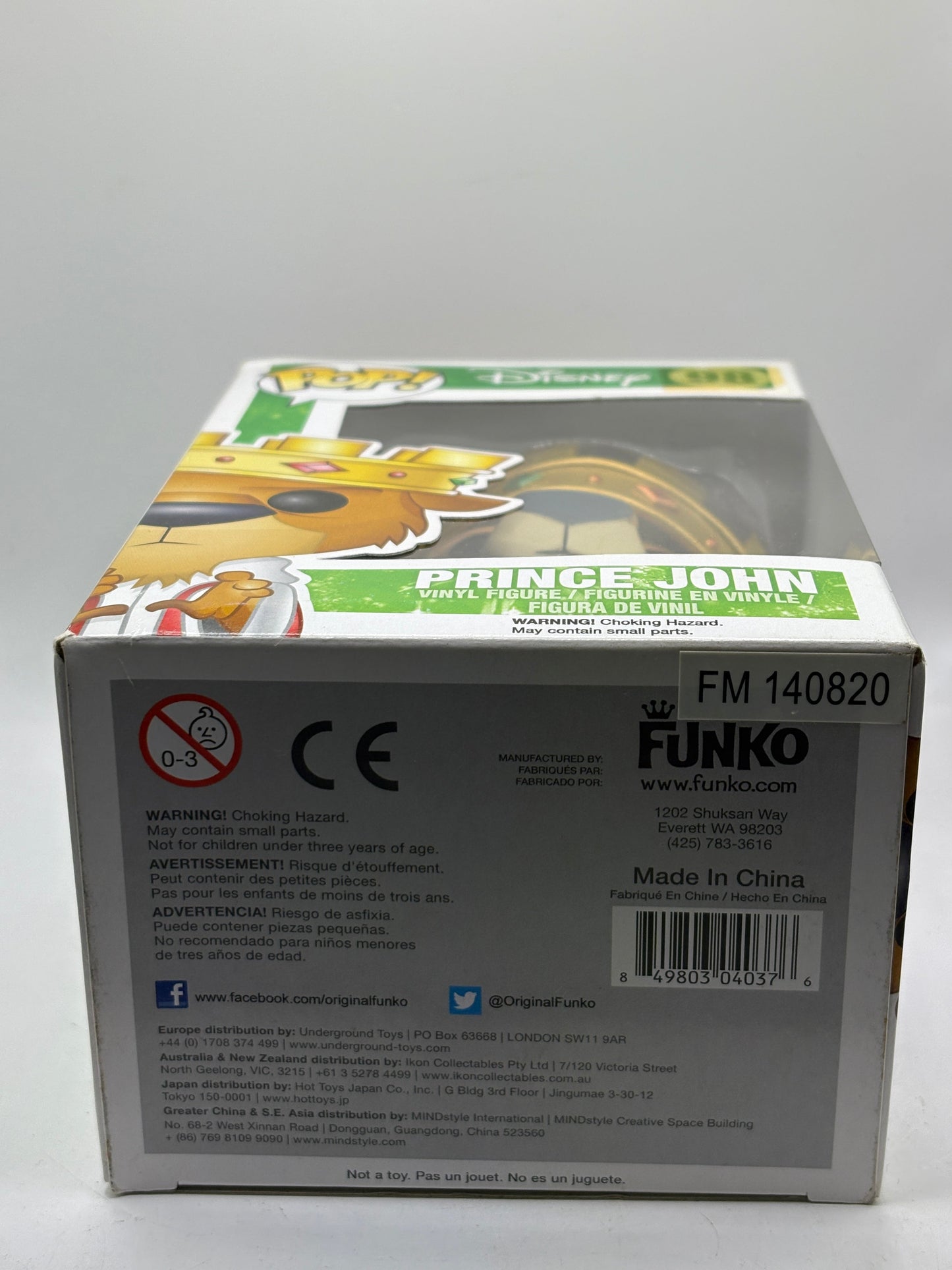 Funko POP! Disney #98 Prince John Vinyl Figure FRENLY BRICKS - Open 7 Days