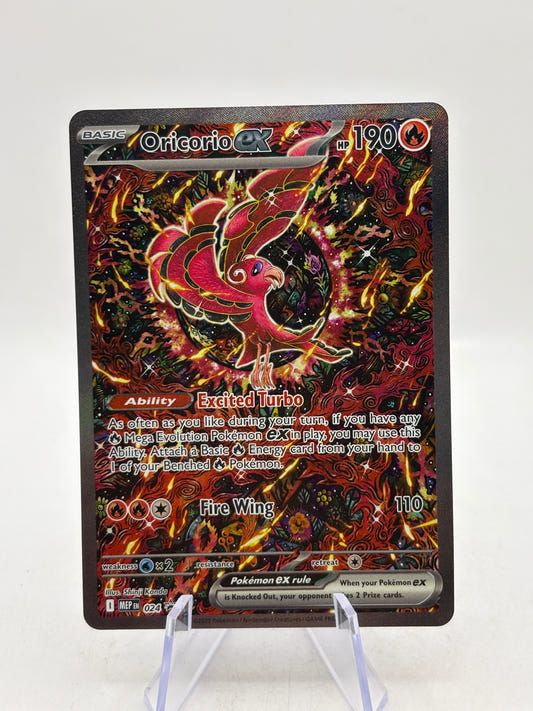 Pokemon TCG Mega Promo - Oricorio EX 024 Black Star Illustration NM