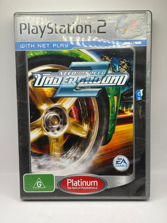 Need For Speed Underground 2 PLAYSTATION 2 Platinum PS2 Complete PAL FRENLY BRICKS - Open 7 Days