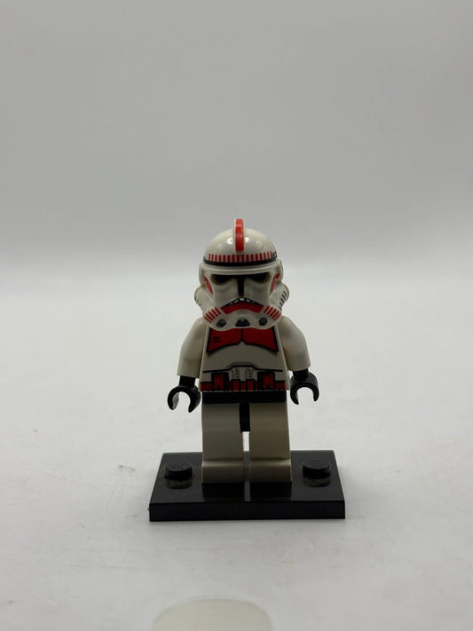 Lego Star Wars Phase 1 Clone Shock Trooper Red SW091 Minifigure FRENLY BRICKS - Open 7 Days