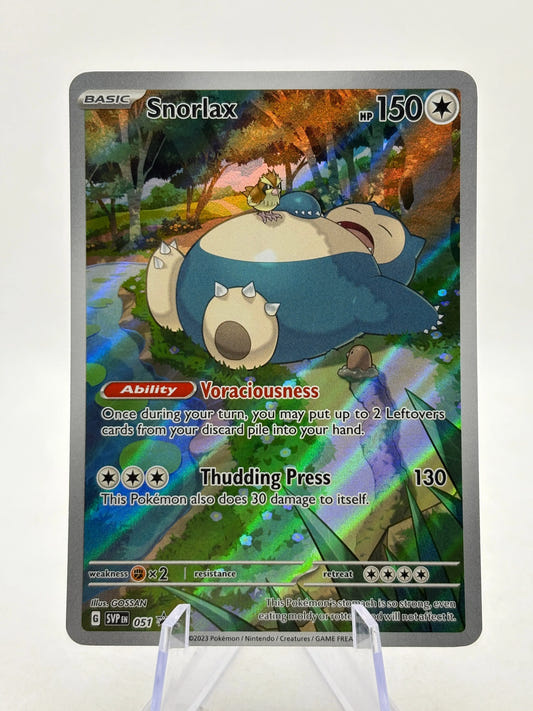 Pokemon TCG SVP Promos - Snorlax SVP051 Black Star Promo LP (1) FRENLY BRICKS - Open 7 Days