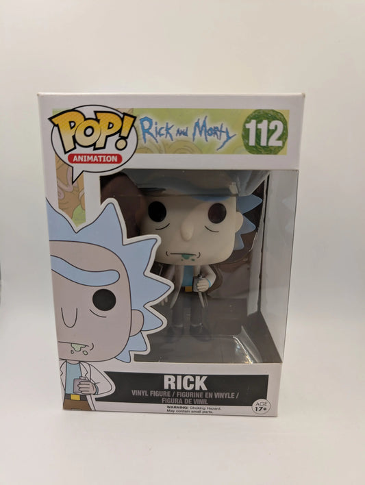Funko Pop! Rick #112 Rick and Morty 2016 Animation Vaulted Collectible Figure FRENLY BRICKS - Open 7 Days