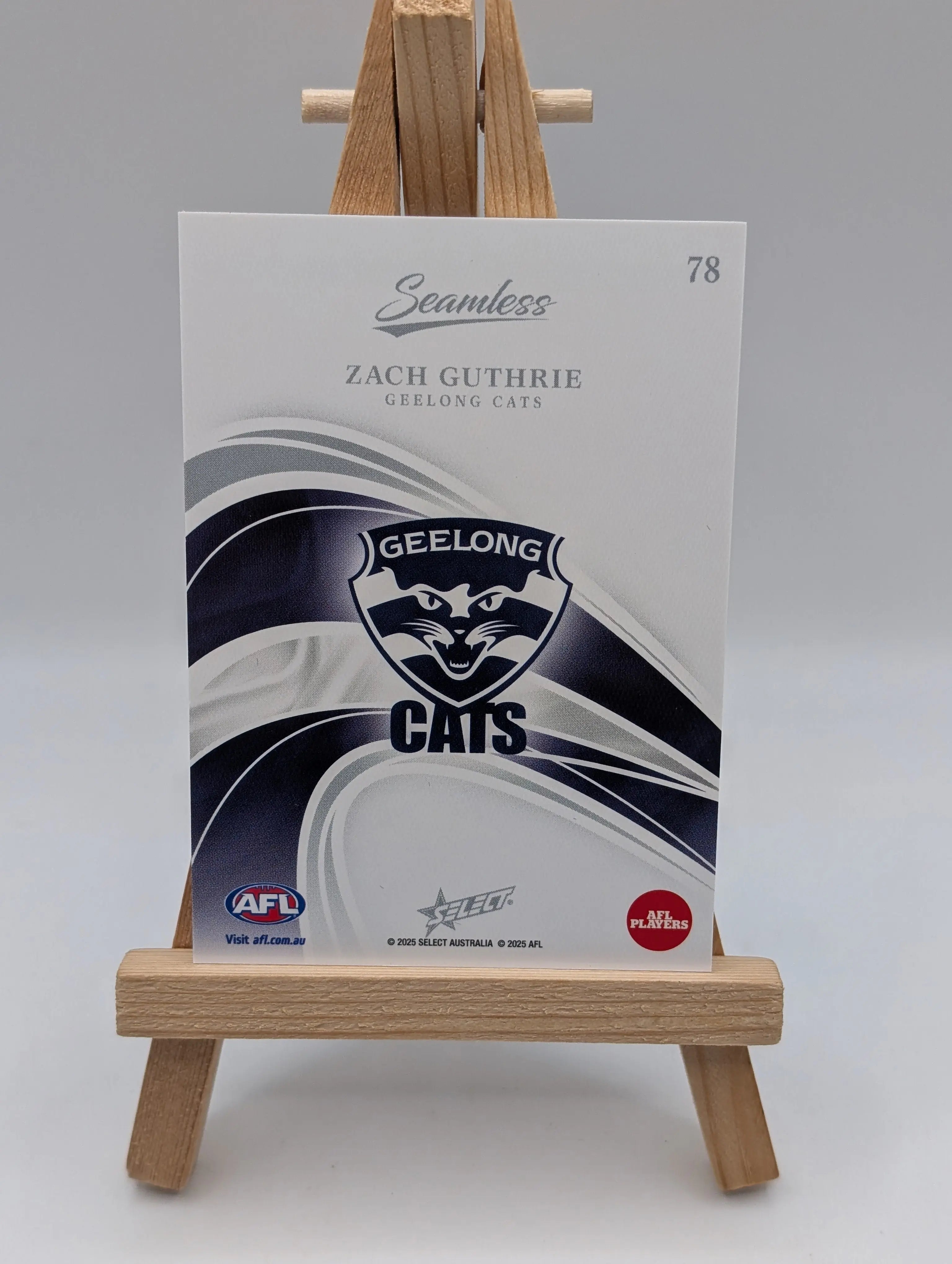 2025 AFL Select Seamless Base Zach Guthrie /95 Geelong Cats FRENLY BRICKS - Open 7 Days
