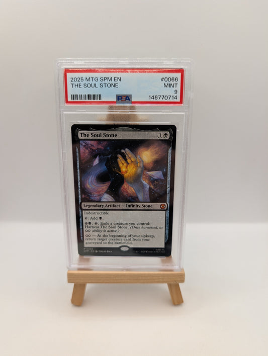 2025 MTG MARVEL'S SPIDER-MAN #0066 THE SOUL STONE PSA 9 FRENLY BRICKS - Open 7 Days