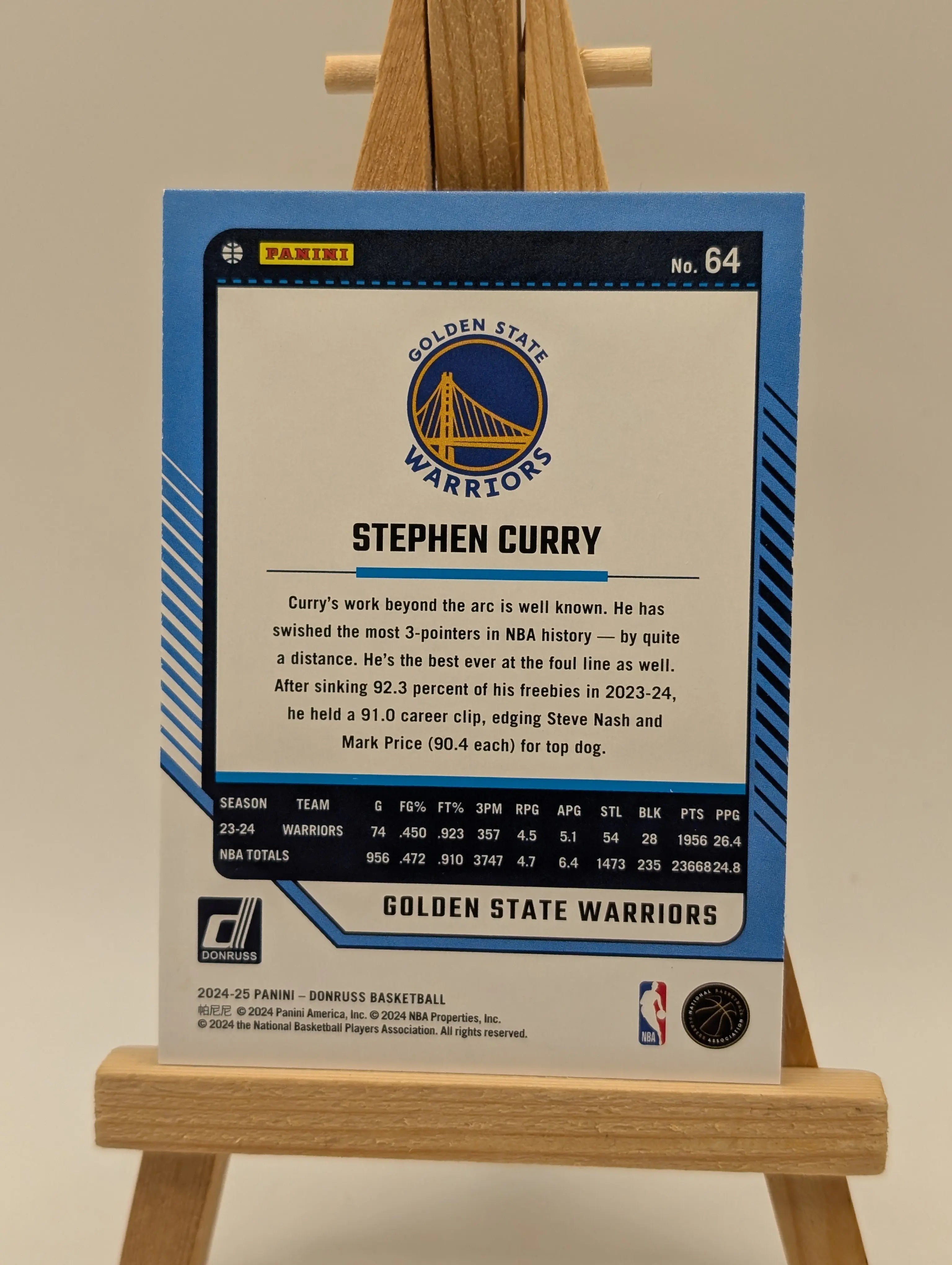 2024-25 Panini Donruss - Stephen Curry #64 Holo Purple Lazer FRENLY BRICKS - Open 7 Days