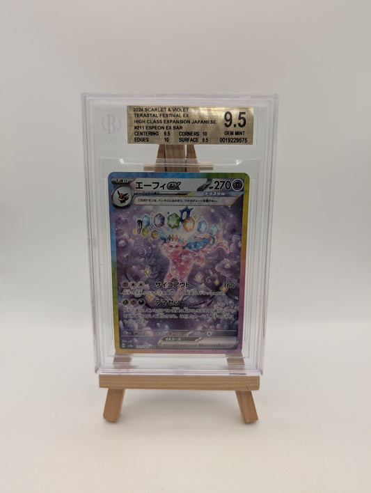 BGS 9.5 Espeon ex 211/187 Terastal Festival SV8a SAR Art Rare Japanese POKEMON FRENLY BRICKS - Open 7 Days
