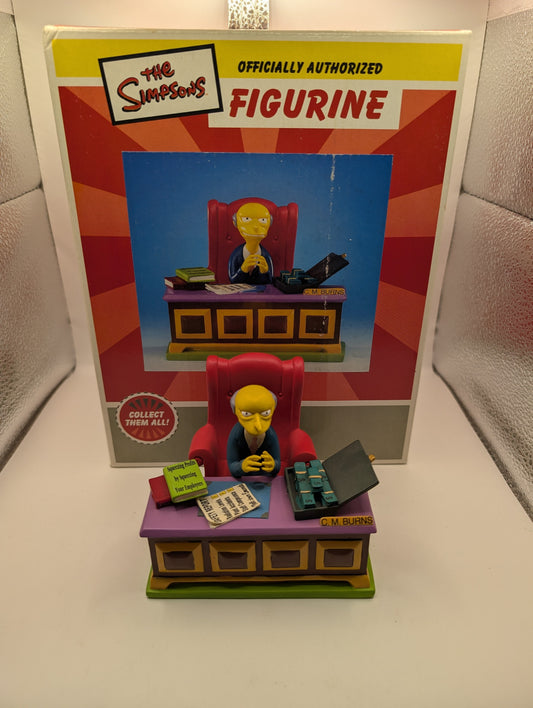 "EXCELLENT!" Simpsons The Springfield Citizens Sculpture Collection Mr. Burns Inc Box FRENLY BRICKS - Open 7 Days