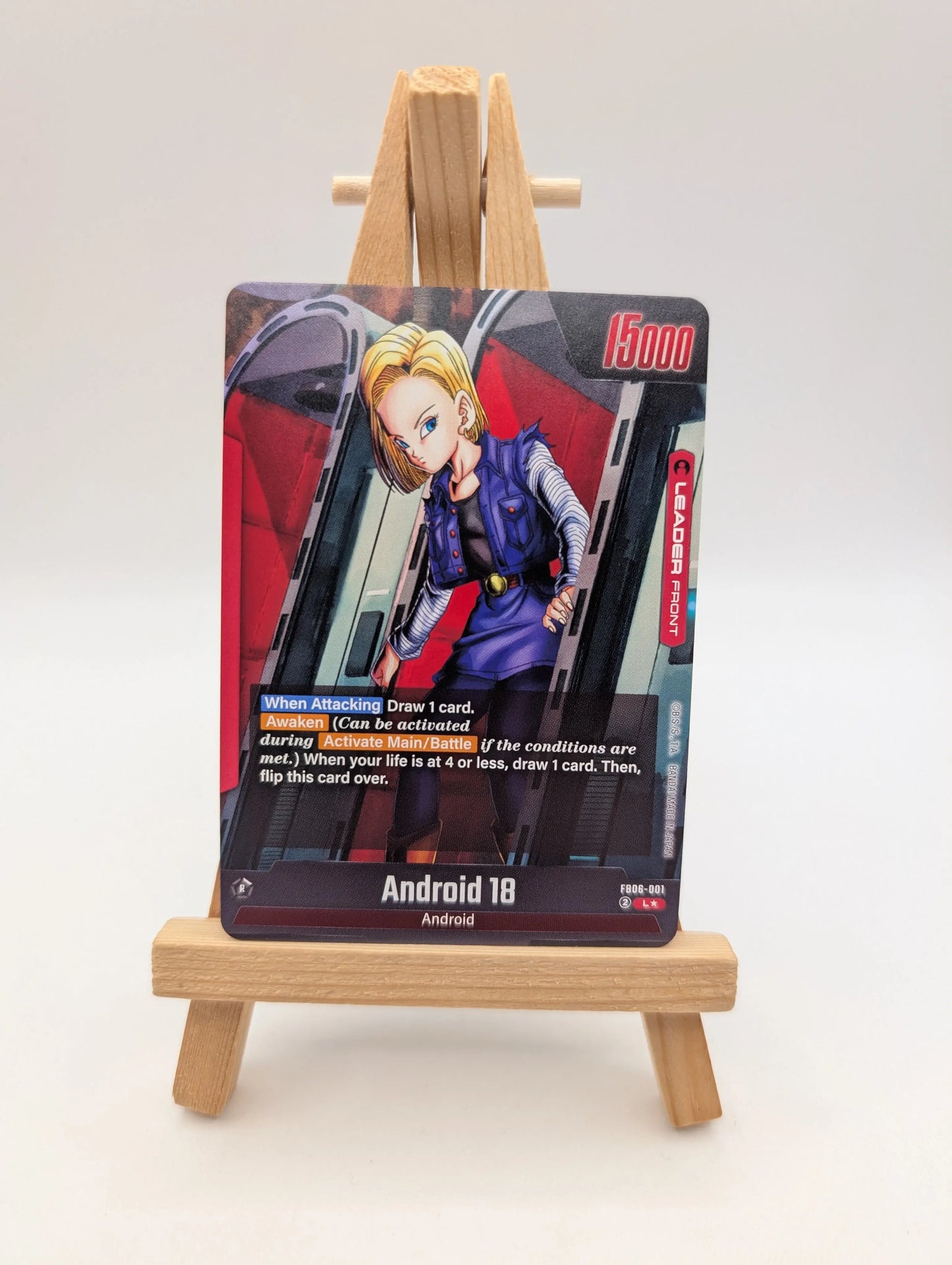Android 18 (Alternate Art) Leader Rivals Clash FB06-001 NM Holo FRENLY BRICKS - Open 7 Days